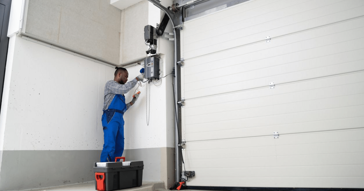 Garage door off track repair in Titusville FL