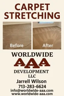 Carpet Stretching project completed in Galveston County, TX