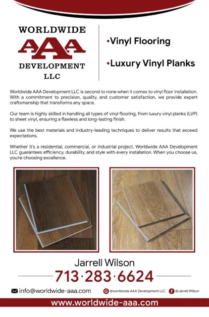 Luxury Vinyl Planks project completed in Montgomery, TX