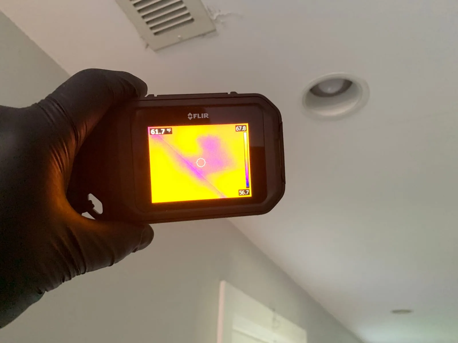 Technician performing mold cleanup in Greenwich