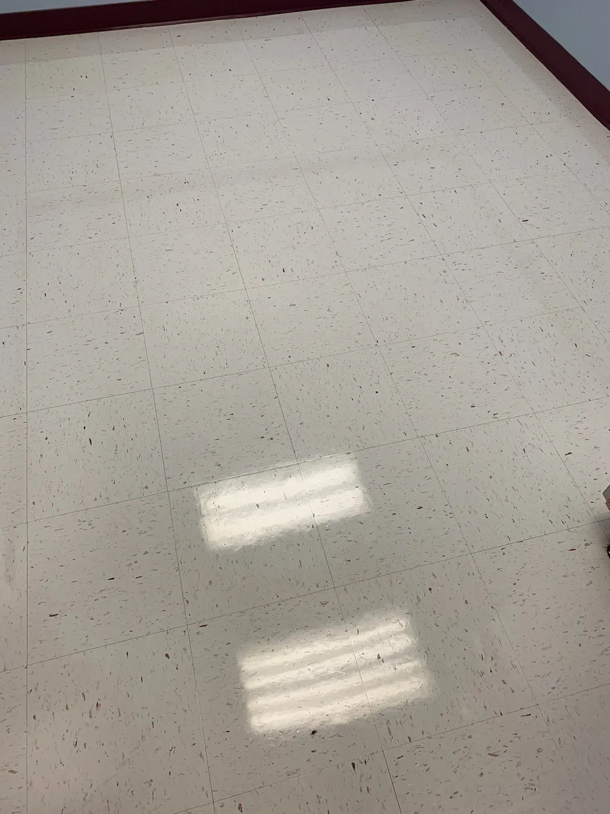 Tile floor being deep cleaned with high pressure equipment in Huntsville AL