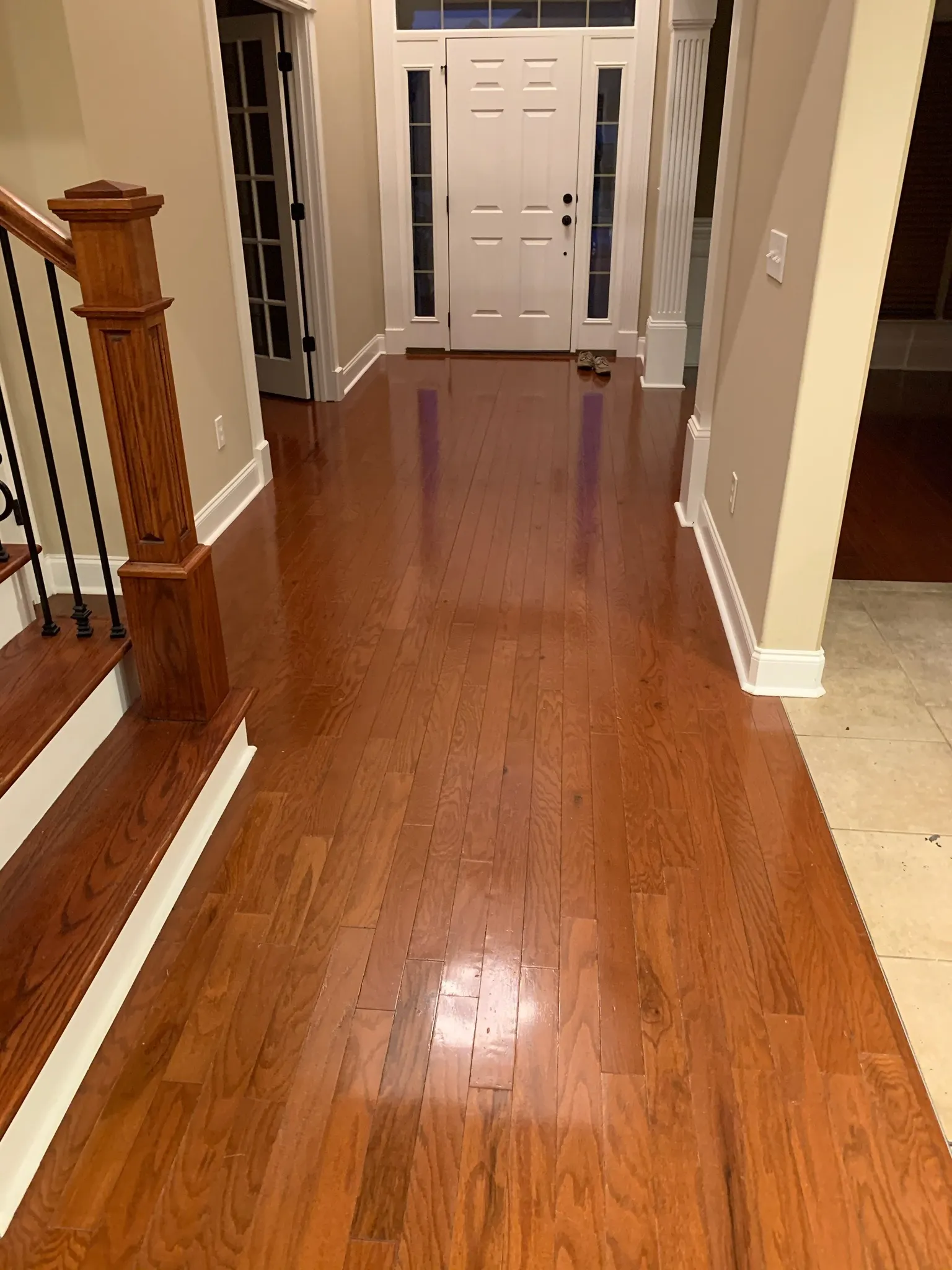 Technician deep cleaning a floor in Mooresville, AL