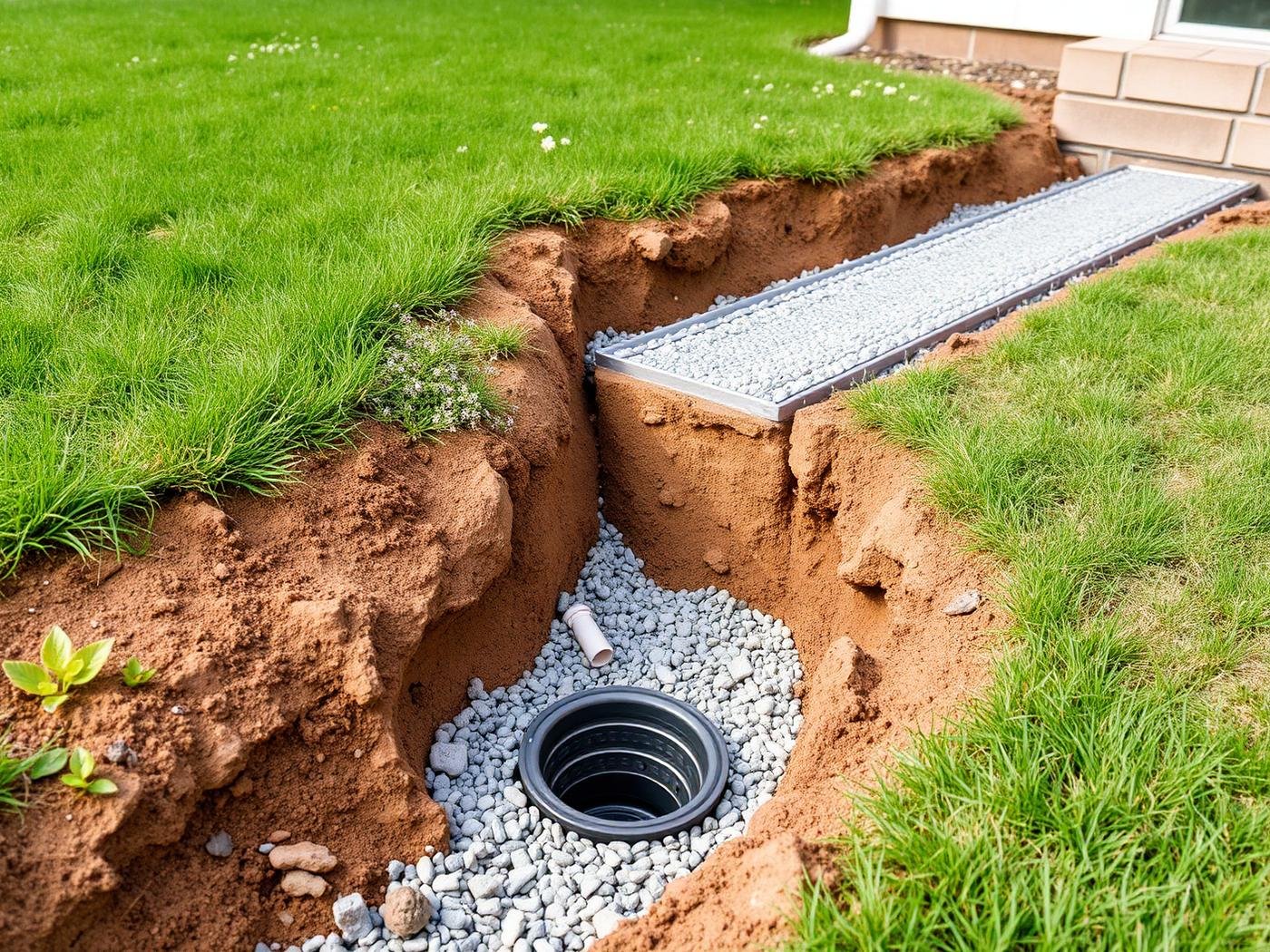 Drainage Solutions in Alpharetta, GA — LawnWorx project
