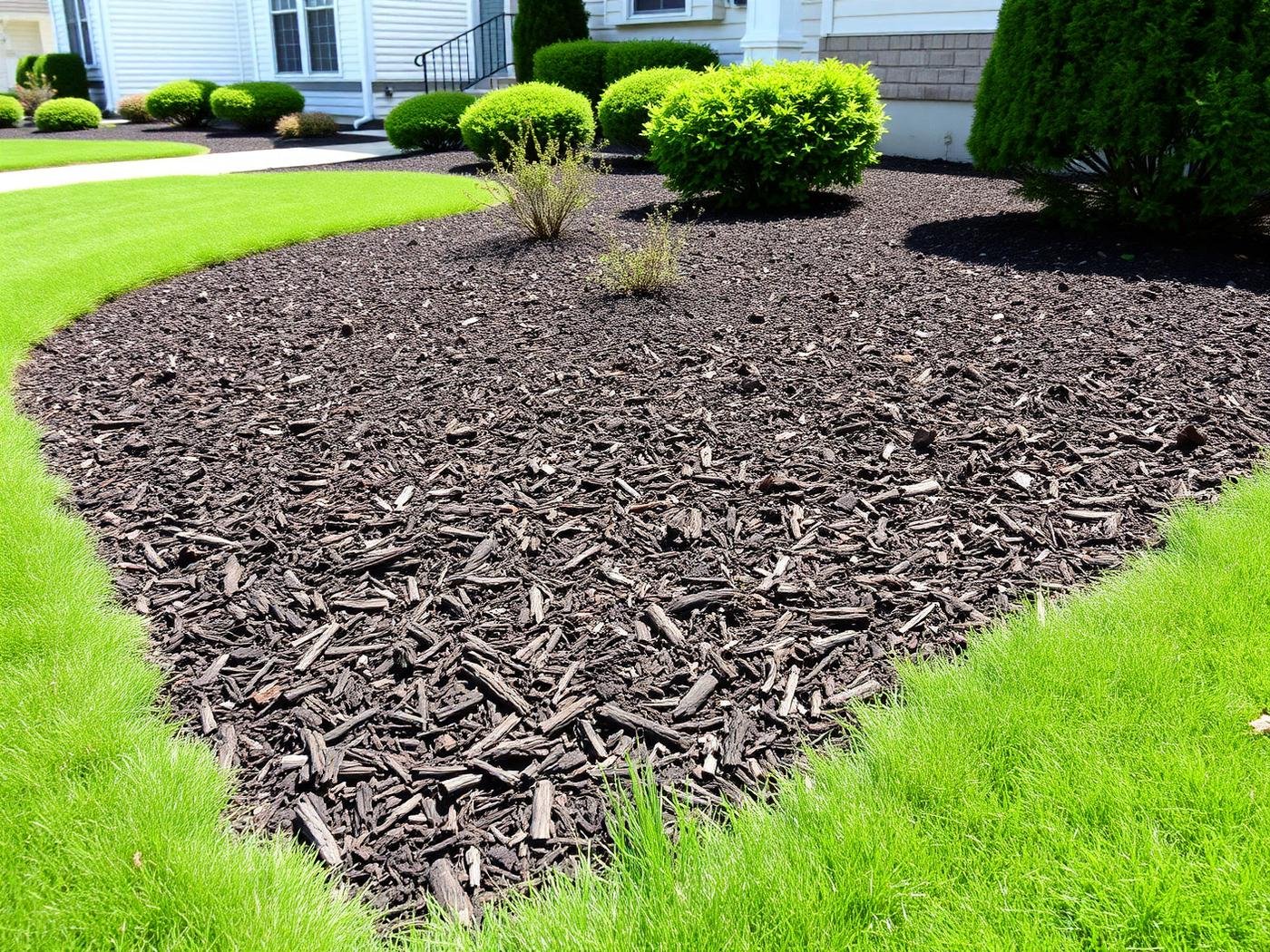 Freshly installed lawn in Alpharetta, GA