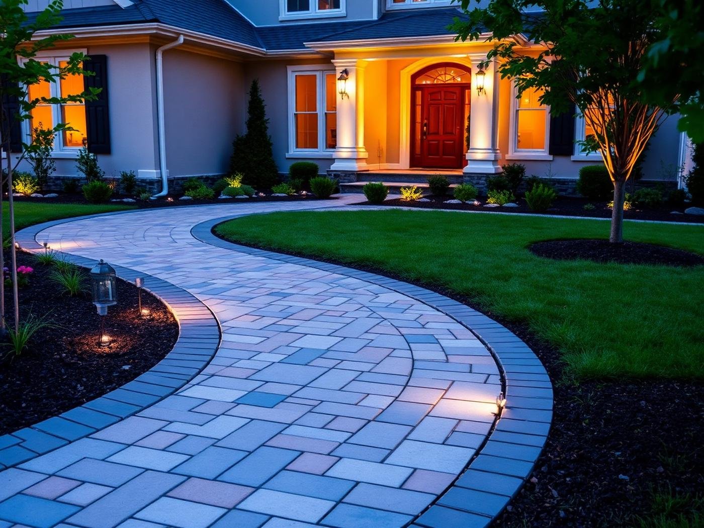Paver Walkways in Alpharetta, GA — LawnWorx project