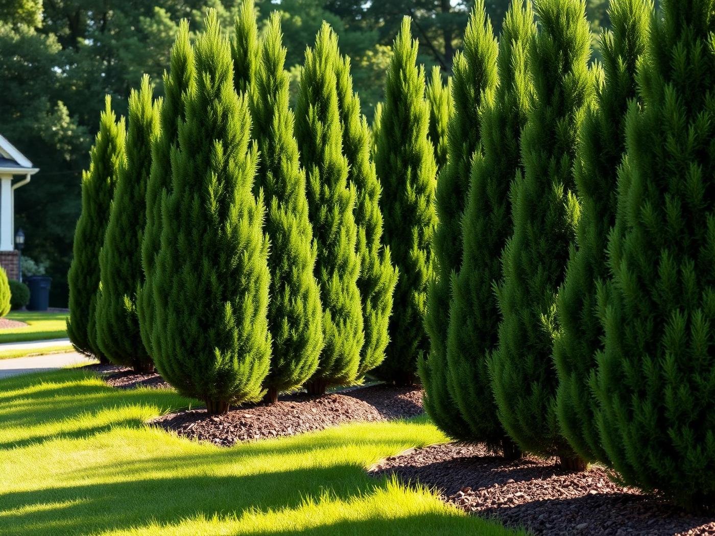 Privacy Trees in Alpharetta, GA — LawnWorx project