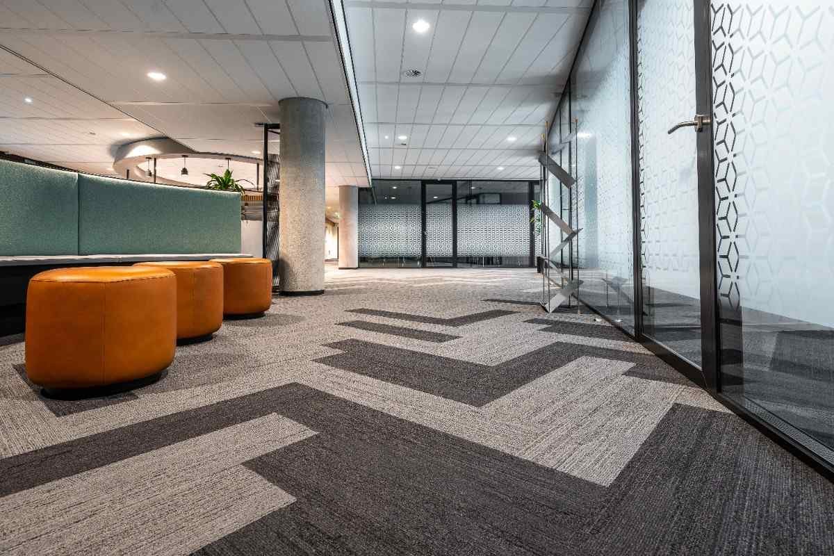 Freshly cleaned and installed carpet in a Houston, TX home